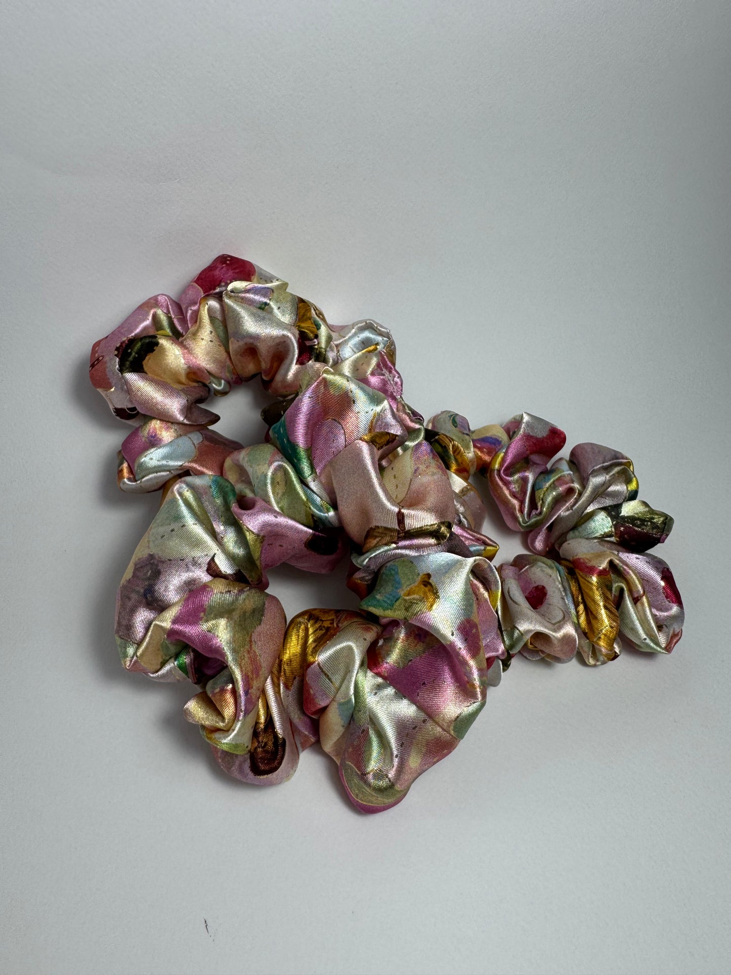 Colorful Satin Scrunchie