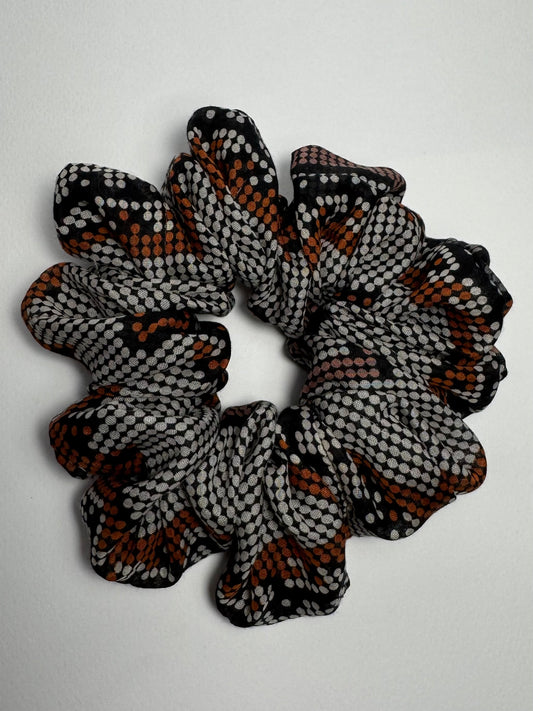 Snake Brown Scrunchie