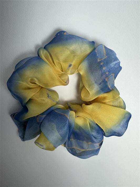 Yellow & Blue Scrunchie