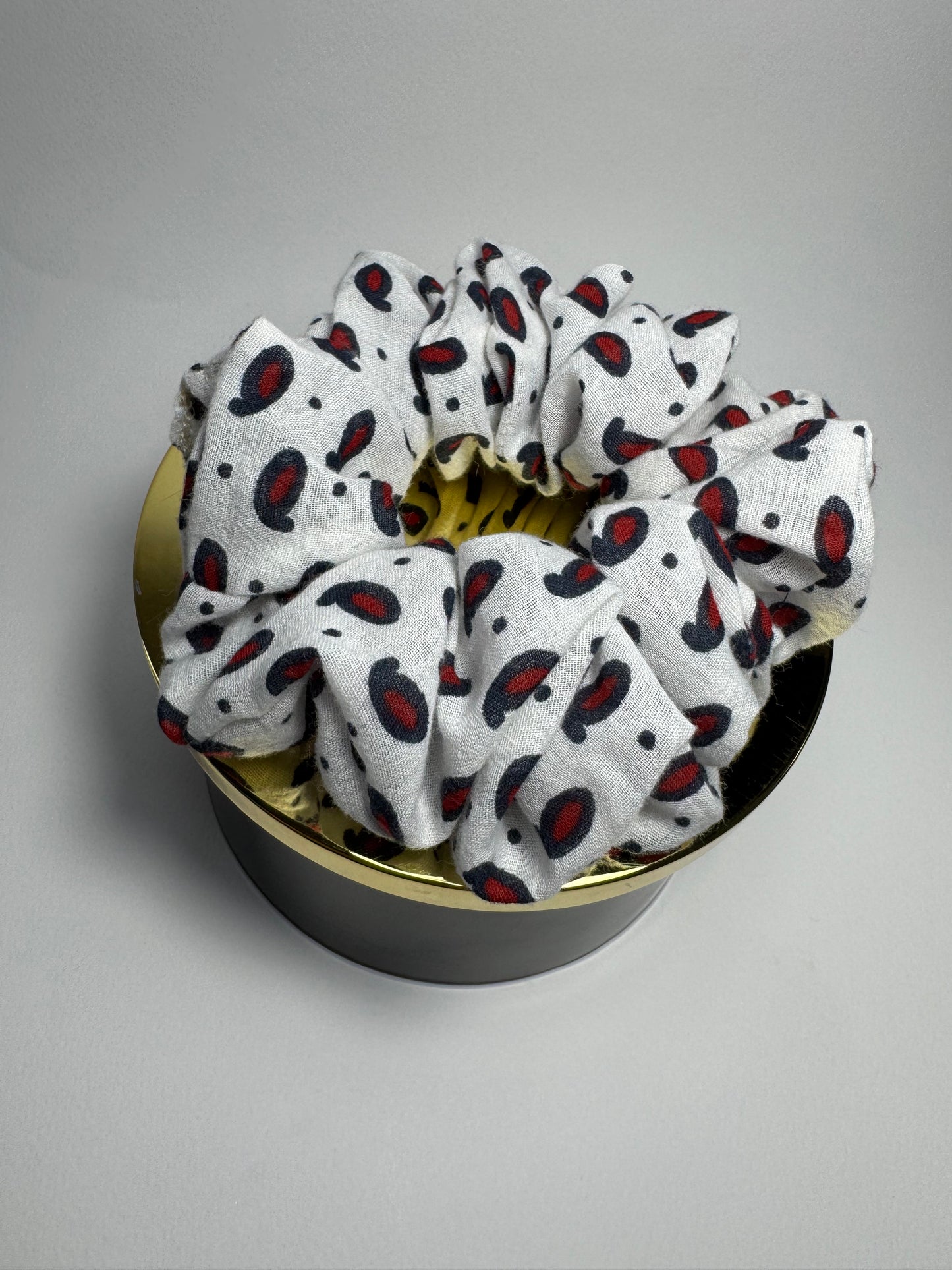 Cherry Dots Scrunchie